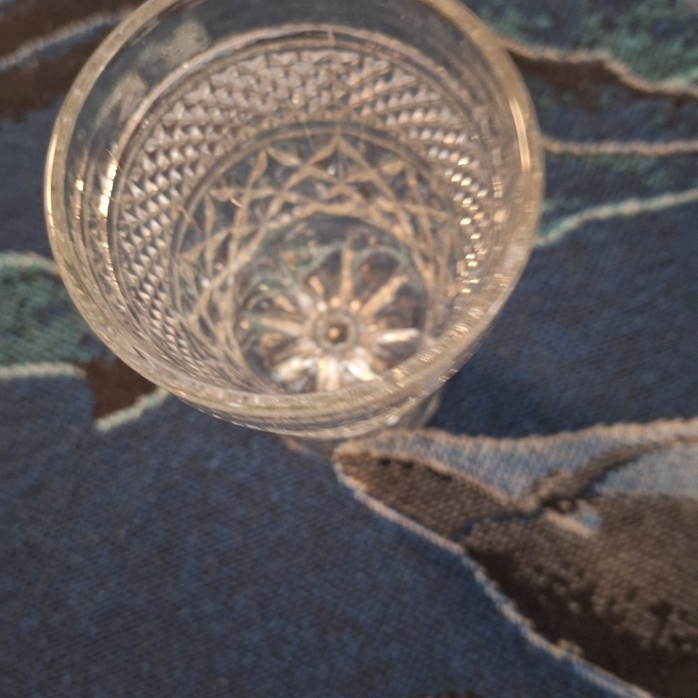 Vintage Anchor Hocking Wexford Vintage 7” Stemmed Wine water Goblets press Glass - Picture 10 of 11